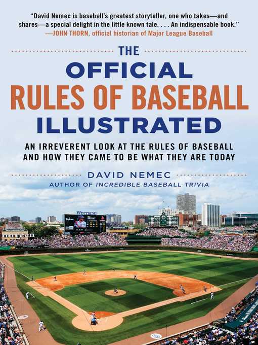 Cover image for The Official Rules of Baseball Illustrated